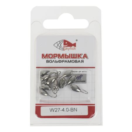 Мормышка вольф. SKYFISH "Нимфа", черный никель W27-4.0-BN